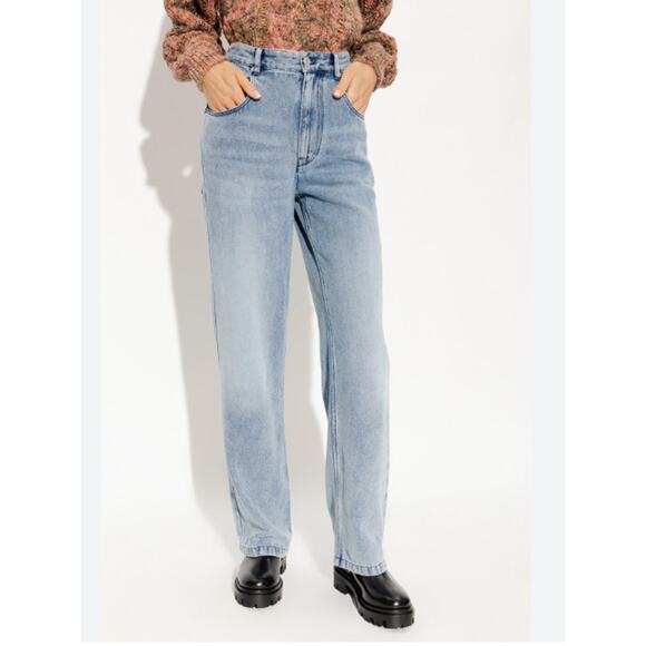 Isabel Marant Paryama Cargo Loose Fit Jeans Sz 2